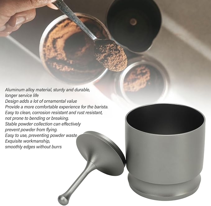 Coffee Dosing Rings Press, 1 Set 58mm / 2.28in Aluminum Alloy Coffee Dosing Cup - Image 5