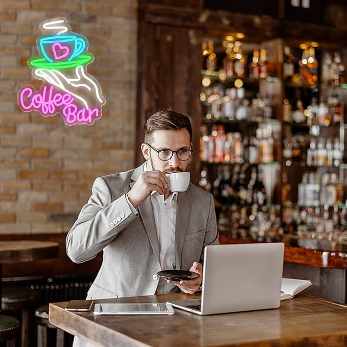 Coffee Bar Neon Sign for Wall Decor, Cafe Neon Light - Image 7
