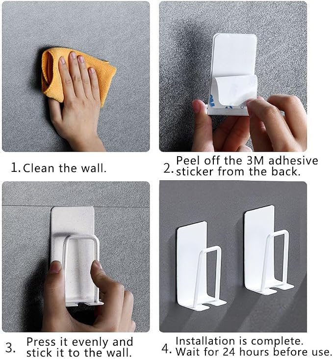 BAIEUEJO 4PCS Mug Hooks Wall-Mounted Mug Holder, Coffee Cups Holder Hanger no - Image 7