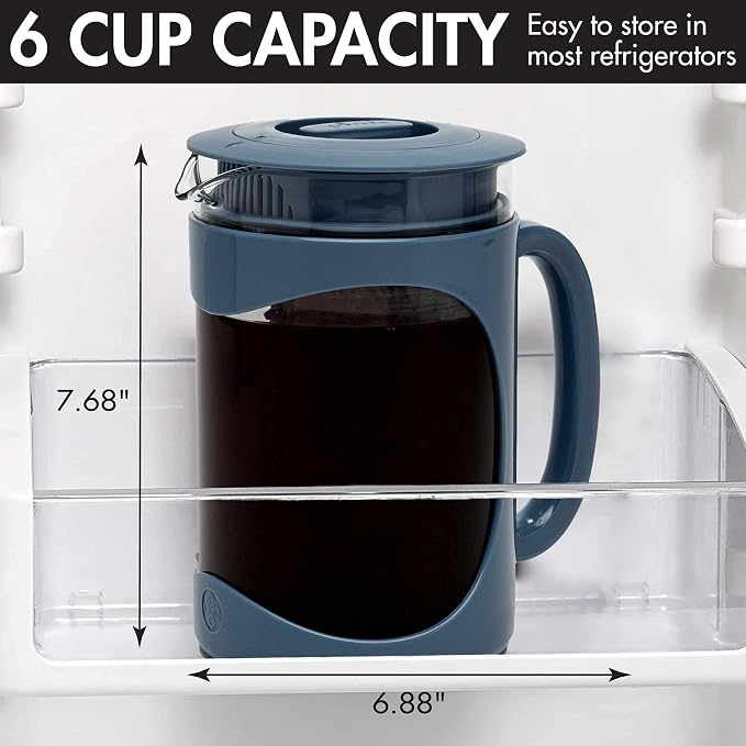 Primula Burke Deluxe Cold Brew Iced Coffee Maker, Comfort Grip Handle, Durable - Image 4