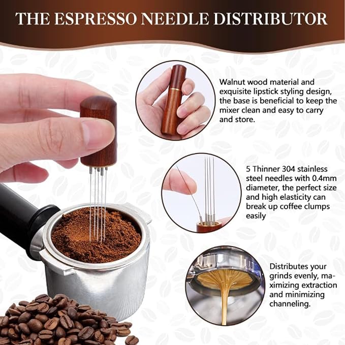 POCREATION 58mm Coffee Tamper Tool, Stainless Steel Wood Handle and Non Slip - Image 8