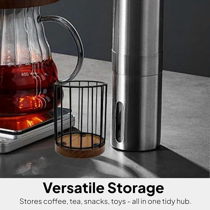 Coffee Filter Holder Container Iron Wire Coffee Station Organizer Coffee Pod - Image 7
