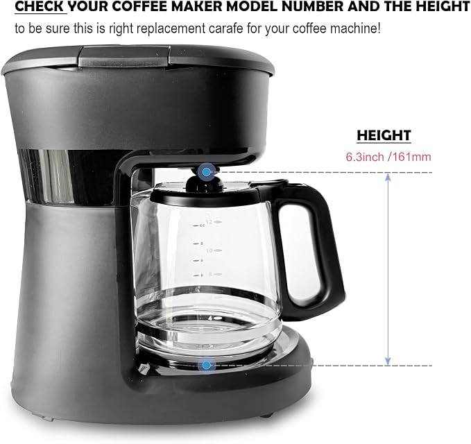 12-Cup Glass Coffee Carafe Replacement - Image 5