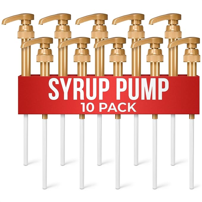 10 Pcs Coffee Syrup Pump Dispenser by ALPENKOK