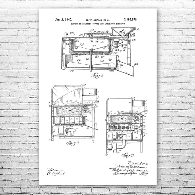 Pan Coffee Roaster Poster Print, Coffee Decor, Barista Gift, Restaurant Wall Art by Unknown