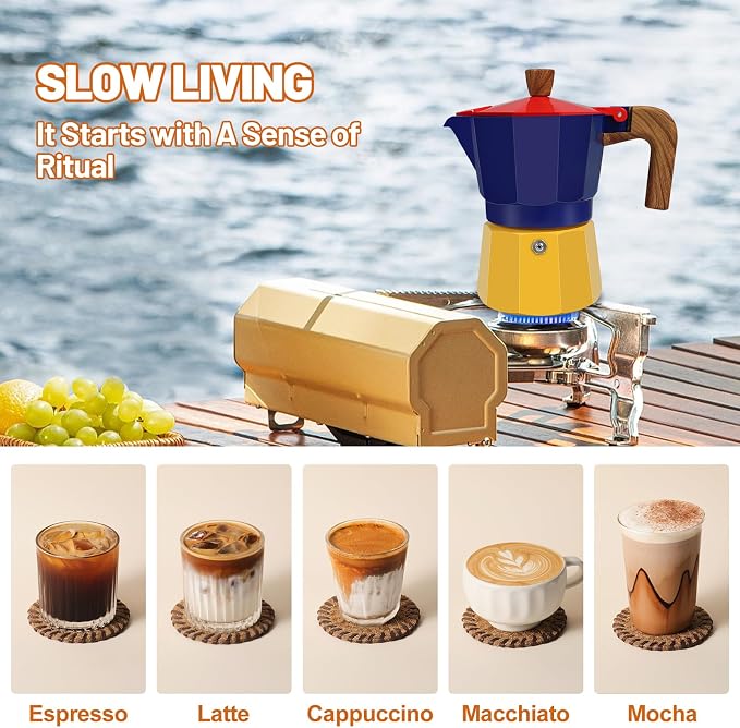 6 Cup Aluminum Espresso Stovetop Moka Pot Express Coffee Maker Percolator - Image 7