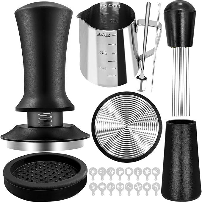 22 PCS Coffee Tamper Set, Espresso Accessories Tampers kit Barista Tools by Unknown