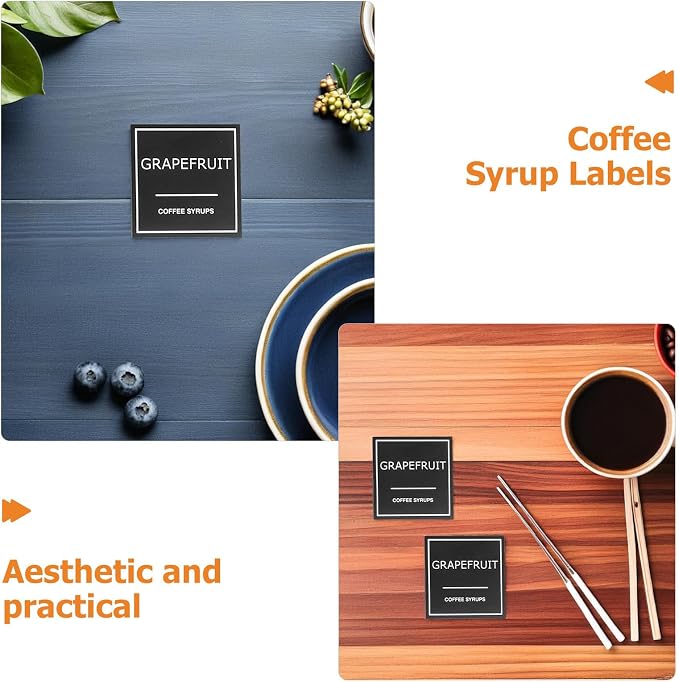 Generic 5 Sets Coffee Syrup Labels - Image 3