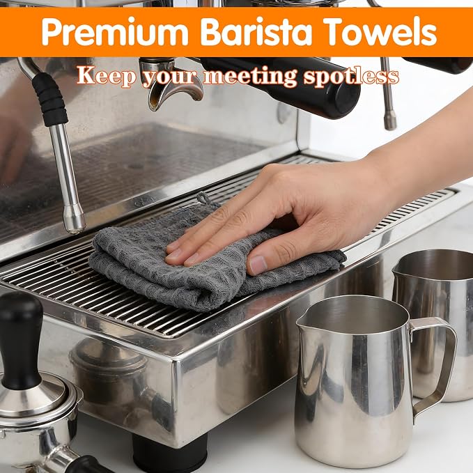 4 Pcs Barista Towel, Espresso Machine towel 12.2" Extra Thick Microfiber Coffee - Image 4