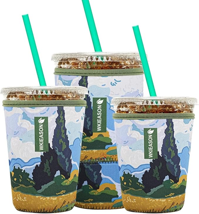 Reusable Iced Coffee Insulator Sleeve by WKIEASON