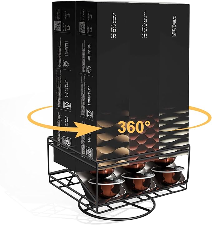 Coffee Pod Holder for Nespresso Capsules Vertuo, Barista Flavored Pack 7.8oz by JAYOBGO