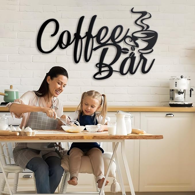 Metal Coffee Bar Sign, 14.96"x8 " Inch Coffee Sign - Image 5