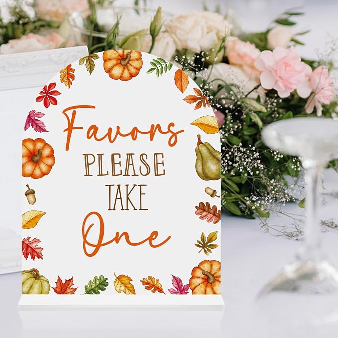 Fall Favor Sign Please Take One Sign - Image 6