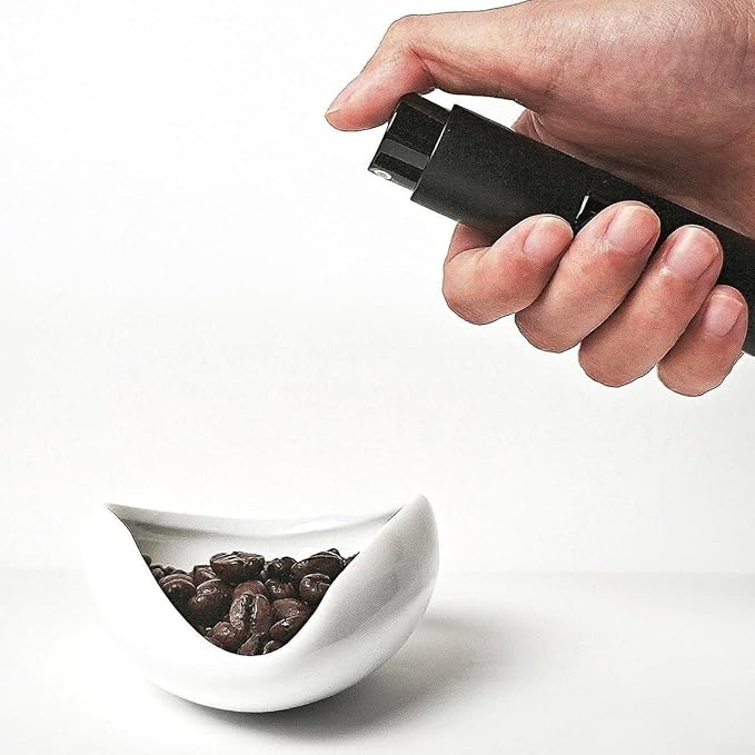 Coffee Dosing Tray Set With Spray Bottle And Grounds Needle, Pottery Bean Scoop - Image 6