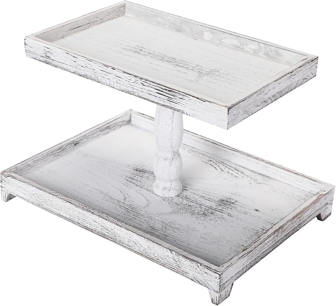 Yalikop Farmhouse Tiered Tray Stand by Yalikop