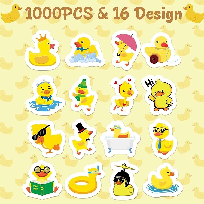 Haooryx Yellow Duck Sticker Rolls - Image 2