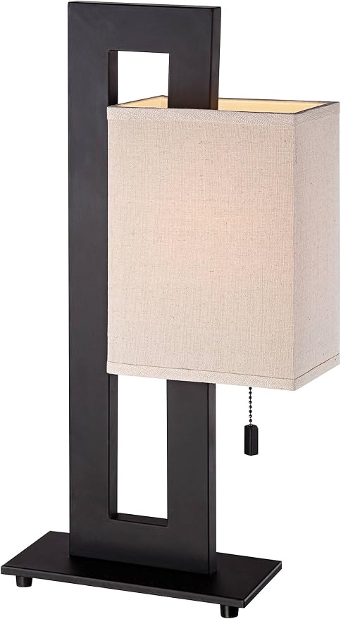 360 Lighting Modern Accent Table Lamp 20.5" High Rich Espresso Bronze Brown - Image 7