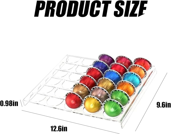 Coffee Pod Drawer Organizer, 30-Capsule Storage Tray，Keep Your Kitchen Drawer - Image 2