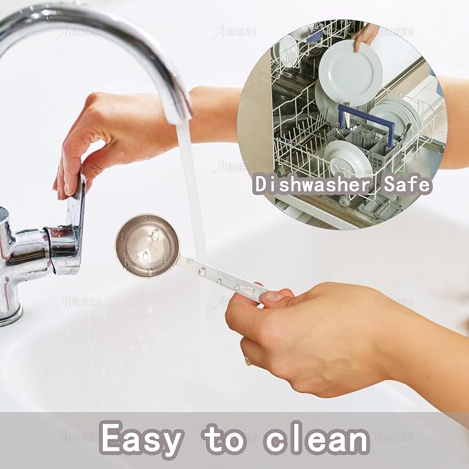 AUEAR, 2 Pack Coffee Measuring Scoop 304 Stainless Steel Spoon Tablespoon - Image 5