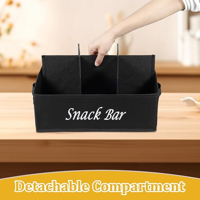 Snack Organizer for Countertop, 6 Compartment Snack Bin, Portable Snack Bar - Image 7