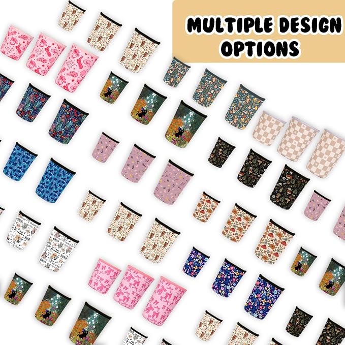 Reusable Insulated Neoprene Iced Coffee Cup Sleeve, Durable Drink Sleeve - Image 7