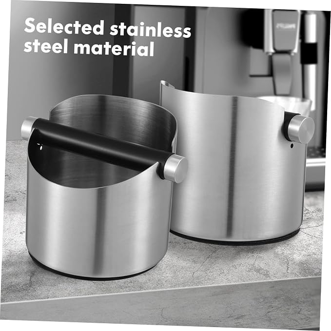 DOITOOL Coffee Knock Bin with Cleaning Brush Set Coffee Ground Bin Sturdy Knock - Image 7