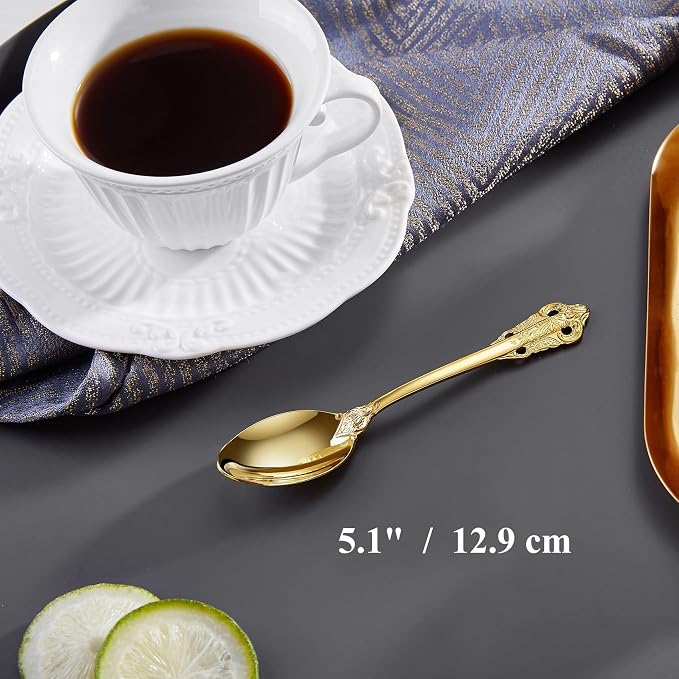 KEAWELL Luxurious 5.1-Inch Espresso Spoons Set - Image 2