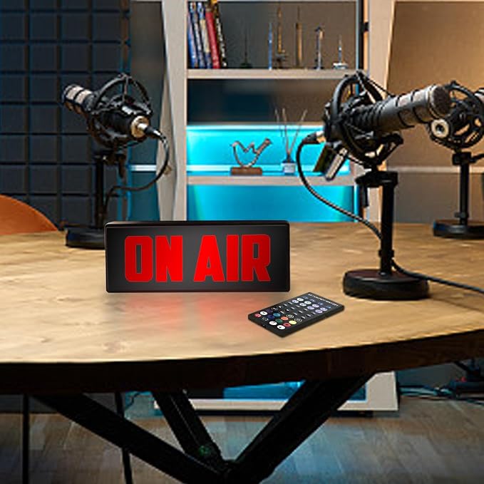 On Air Sign LED Retro Light, USB Powered Wall Mount or Desk Light Box, Youtube - Image 5