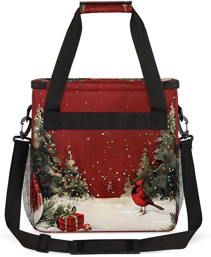 Christmas Coffee Maker Carring Bag, Large Insulated Storage Organizer Case Tote - Image 5