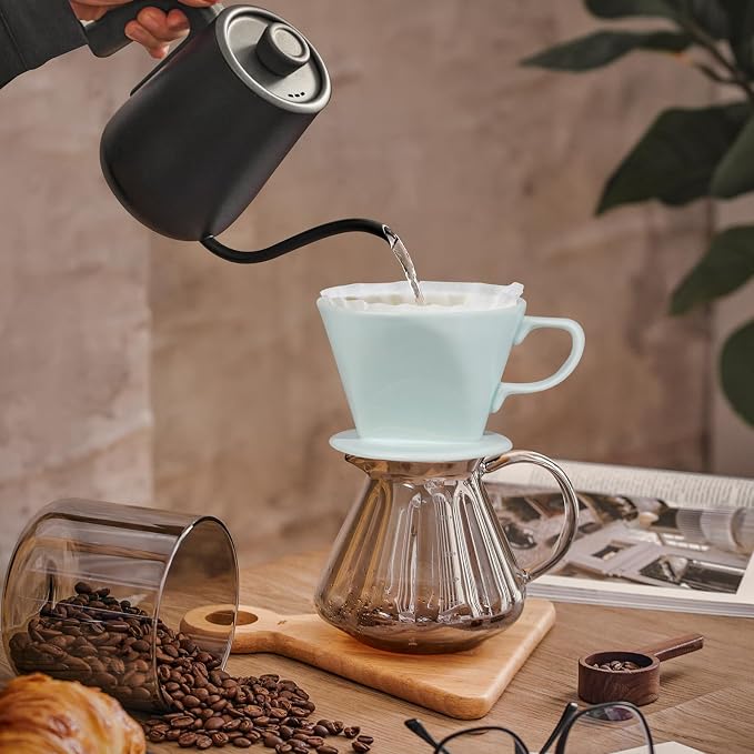 hailanbao Handmade Pour Over Ceramic Coffee Dripper - Image 3