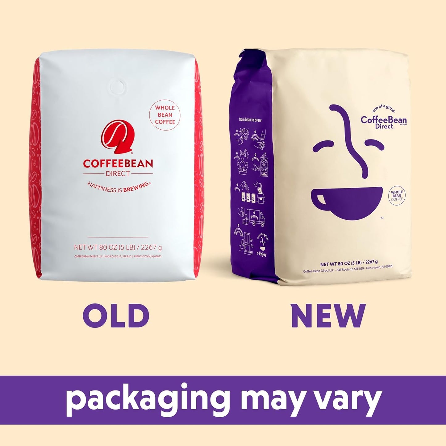 Coffee Bean Direct Dark Sulawesi Kalossi, Whole Bean Coffee, Arabica Coffee, Dark Roast, 5 Pound Bag (Pack of 1)