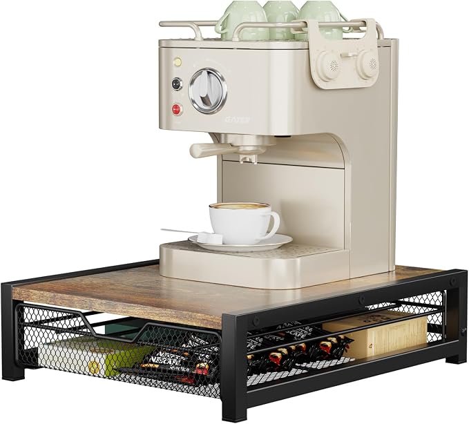KLM Coffee Pod Holder for Keuring K-Cup, Rustic Brown Counter Storage Organizer - Image 8