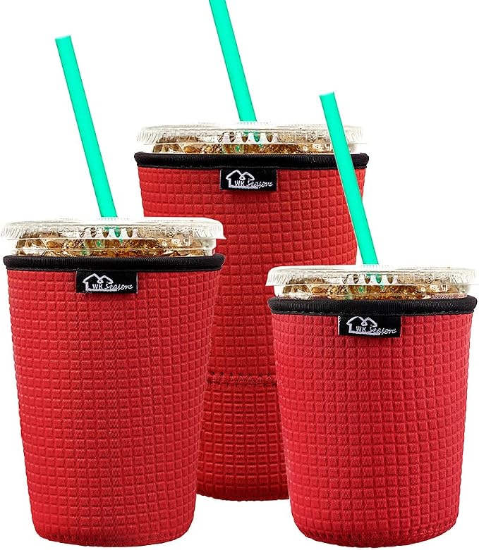 Reusable Iced Coffee Insulator Sleeve by WKIEASON