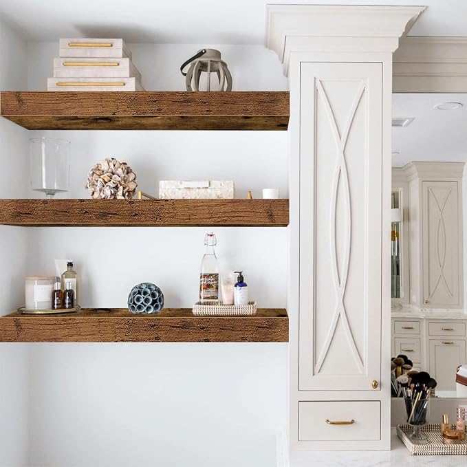 QEEIG Floating Shelves for Wall Bathroom Shelf Bedroom Kitchen Living Room - Image 9