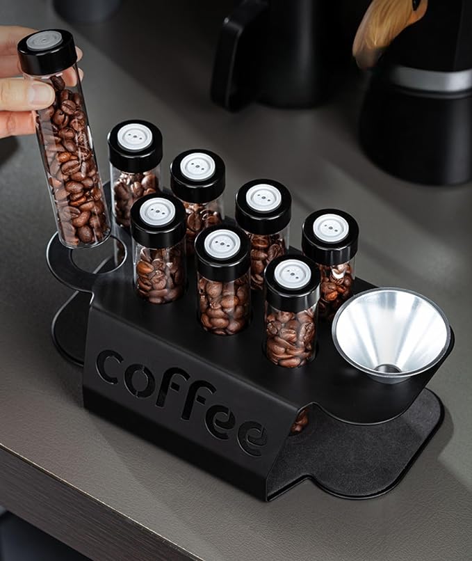 8 Pack Coffee Bean Cellar Tubes, Single Dose Coffee Beans Storage - Image 7