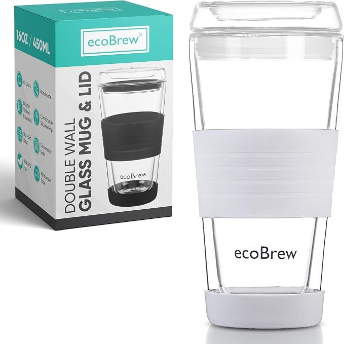 16oz Double Wall All Glass Tumbler by ecoBrew