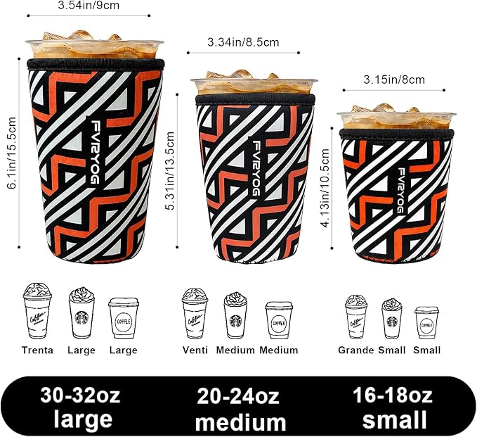 Reusable Insulated Neoprene Iced Coffee Sleeves - Image 7