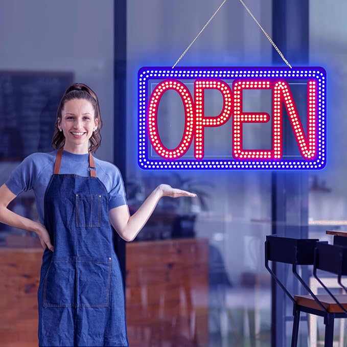 16.5"x9" Horizontal LED Open Sign - Image 4