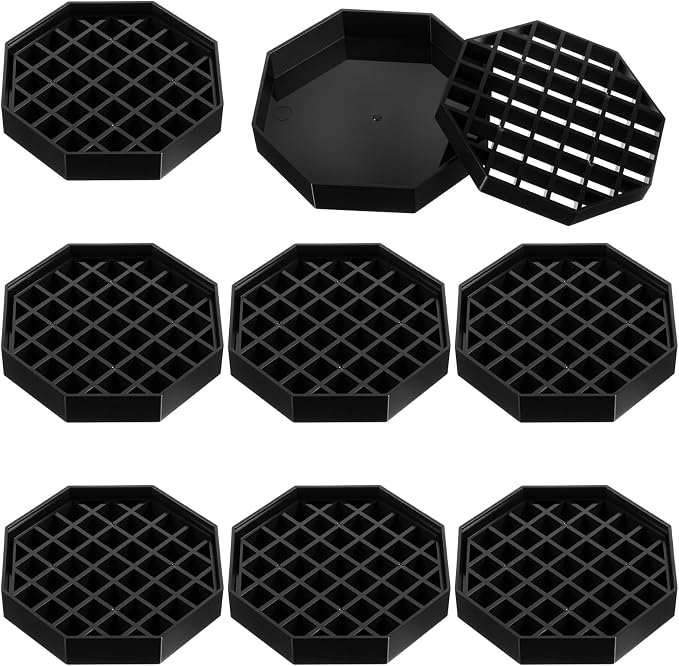 8 Pcs 4 Inch Coffee Drip Tray Countertop Octagon Humidity Drip Trays by Unknown