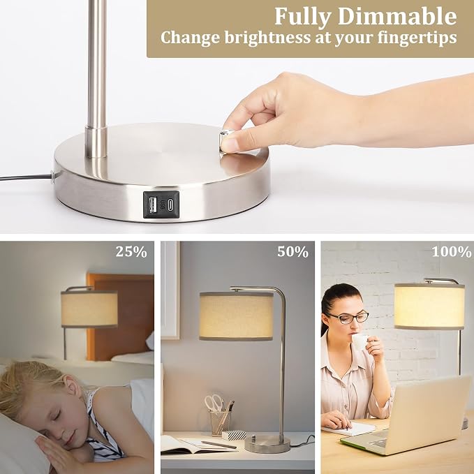 Table Lamp for Living Room, Modern Bedside Lamp - Image 4