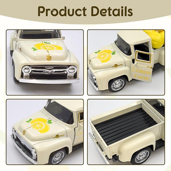 Lemon Truck Decor with Mini Fake Lemons Lemon Decorations - Image 4