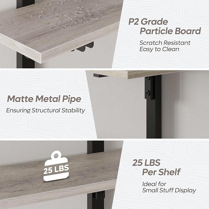 Bestier Floating Shelves for Wall, 32 inch Kitchen Shelves Wall Mounted - Image 5