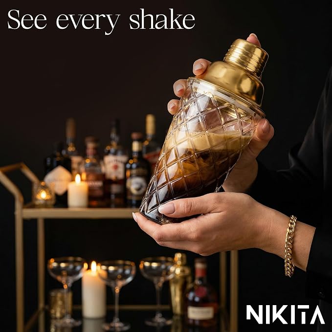 Nikita Cocktail Shaker, 5-Piece Martini Shaker & Bartender Kit - Image 2
