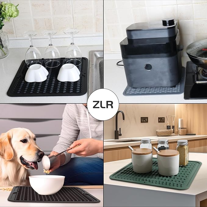 ZLR 2 Pcs 4-in-1 Silicone Mat 12" x 12" / 305 x 306mm Square - Image 5