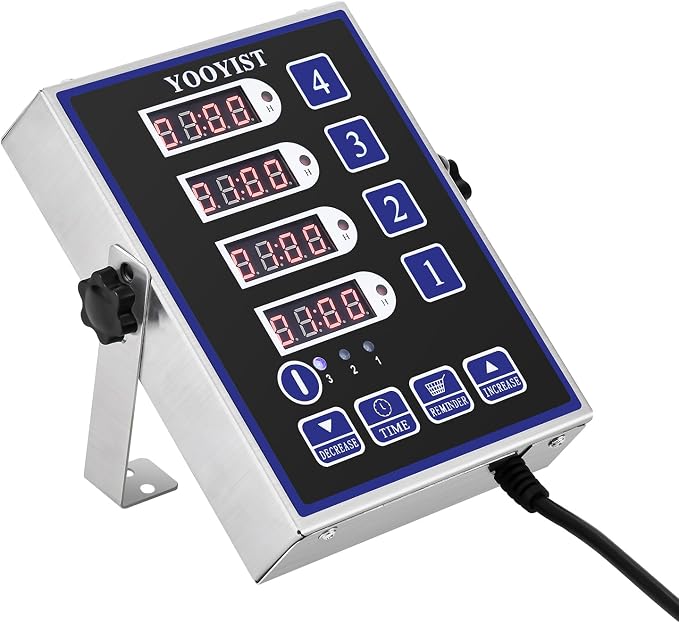 Kitchen Timers for Cooking – 4 Channel Commercial Kitchen Timer Restaurant - Image 3