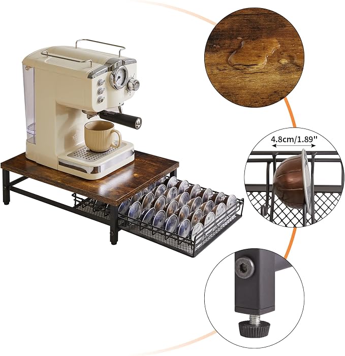 IBUYKE Coffee Pod Drawer Holder, 40 Capsule Pods, Compatible - Image 6