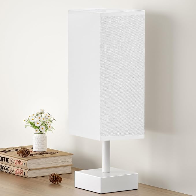 aooshine White Small Table Lamp by Aooshine