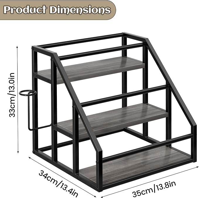Coffee Syrup Rack Organizer, Spice Racks, Syrup Bottle Holder Stand - Image 8