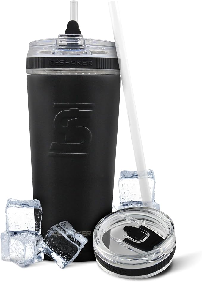 Ice Shaker 26 Oz Tumbler, Insulated Water Bottle by IceShaker