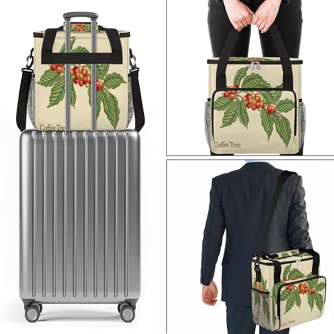 Coffee Tree Coffee Maker Carring Bag Coffee Leaf Bean Travel Carrying Storage - Image 7